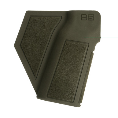 B5 Systems Type C P-Grip AR-15 Pistol Grip OD Green – alternate angle showing texture and tang