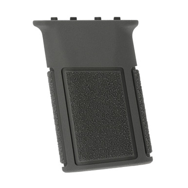 B5 Systems M-LOK Vertical Grip Wolf Gray – front view showing four-sided texture