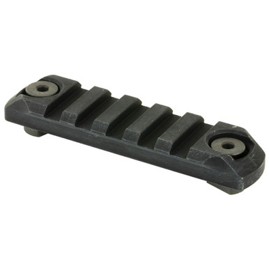 BCM GUNFIGHTER 3-inch M-LOK Aluminum Rail Section, angled detail view