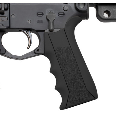 Hogue Modular Overmolded Grip showing interchangeable frontstrap and backstrap components