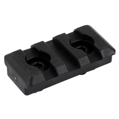 Midwest Industries 3-Slot Polymer M-LOK Picatinny Rail Section - front view