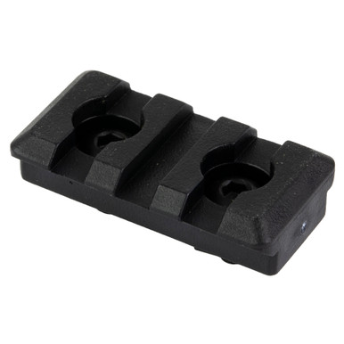 Midwest Industries 3-Slot Polymer M-LOK Picatinny Rail Section - detail view showing mounting hardware