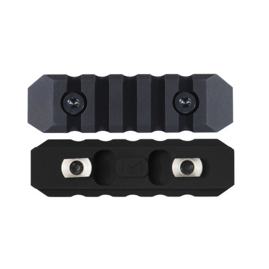 Seekins Precision M-LOK 5-Slot Picatinny Rail Section in matte black anodized aluminum