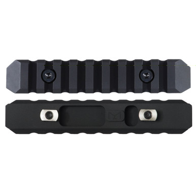 Seekins Precision M-LOK 9-Slot Picatinny Rail Section in matte black anodized aluminum