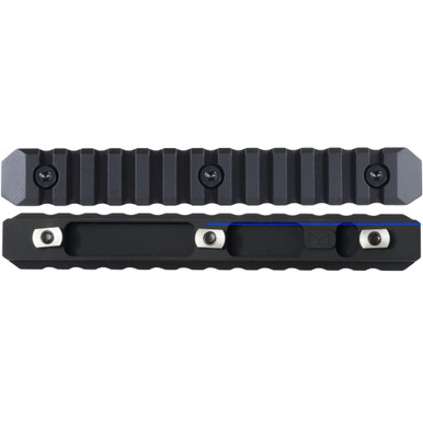 Seekins Precision M-LOK 13-Slot Picatinny Rail Section in matte black anodized aluminum