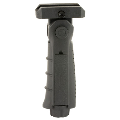 UTG Ergo Ambi 5-Position Folding Foregrip in black, front view
