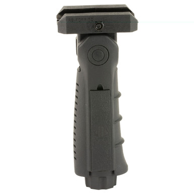 UTG Ergo Ambi Folding Foregrip showing folded position and Picatinny mount