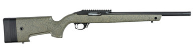 Bergara BXR 22LR Semi-Automatic Rifle in Matte Black Cerakote with Green SoftTouch Synthetic Stock