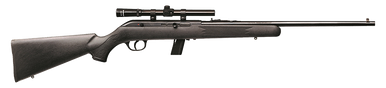Savage Arms Model 64 FXP semi-automatic .22 LR rifle with black synthetic stock and matte blue finish