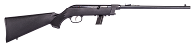 Savage Arms 64 Takedown Semi-Auto 22 LR rifle with black synthetic stock and matte blue finish
