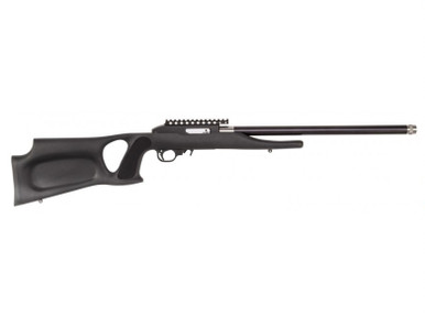 Magnum Research Magnum Lite 22LR Switchbolt Thumbhole semi-automatic rifle with black synthetic ambidextrous thumbhole stock and graphite barrel