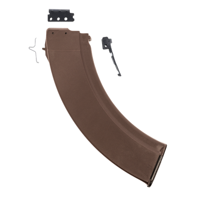BULGARIAN AK-47 MAGAZINE - 7.62x39mm - 10 ROUND CAPACITY - 40 ROUND BODY - REINFORCED STEEL LUG POLYMER - PLUM
