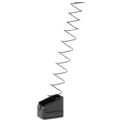 Warne Magazine Extension for Glock 17/22 in black anodized aluminum, front view