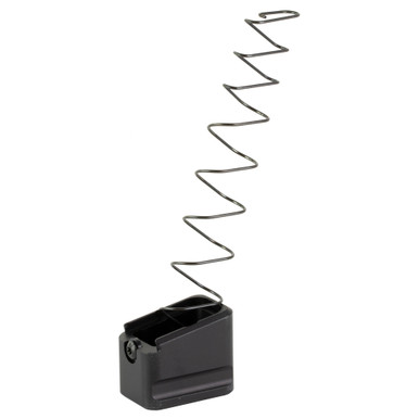 Warne Magazine Extension for Glock 19/23 in black – front view