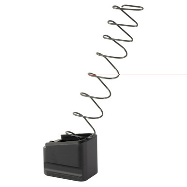 Warne Mag Extension for Glock 19/23 black – detail view showing finger grooves and Torx screw