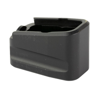 Warne Glock 43X/48 magazine extension showing finger groove detail and Torx retention screw