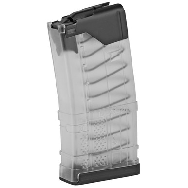 LANCER L5AWM AR-15 - 556 NATO - 10/20 ROUND MAGAZINE - TRANSLUCENT CLEAR