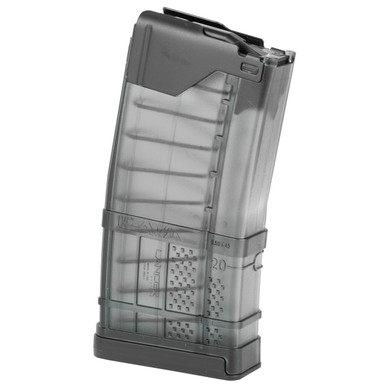 LANCER L5AWM AR-15 - 556 NATO - 10/20 ROUND MAGAZINE - TRANSLUCENT SMOKE