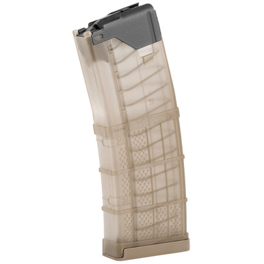 LANCER L5AWM AR-15 - 556 NATO - 10/30 ROUND MAGAZINE - TRANSLUCENT FDE