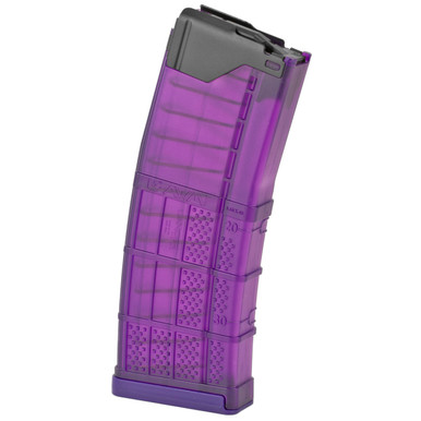 LANCER L5AWM AR-15 - 556 NATO - 10/30 ROUND MAGAZINE - TRANSLUCENT PURPLE