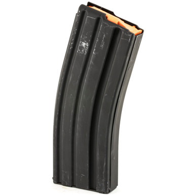 ASC AR-15 - 556 NATO - 10/30 ROUND MAGAZINE - STAINLESS STEEL - BLACK - W/ORANGE FOLLOWER
