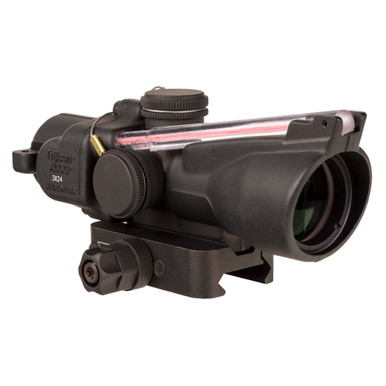 Trijicon ACOG 3x24 AK scope – top view showing reticle and housing detail
