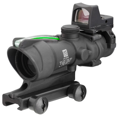 Trijicon ACOG 4x32 Green XHR Reticle with RMR – left side profile view