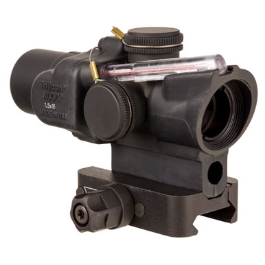 Trijicon ACOG 1.5x16S RTR 9mm PCC – side and reticle detail view