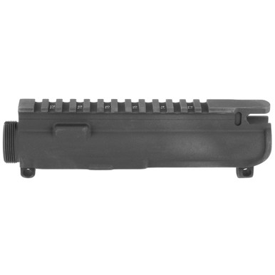 YHM AR-15 Forged Stripped Upper Receiver – detail view showing T-marks and feed ramps