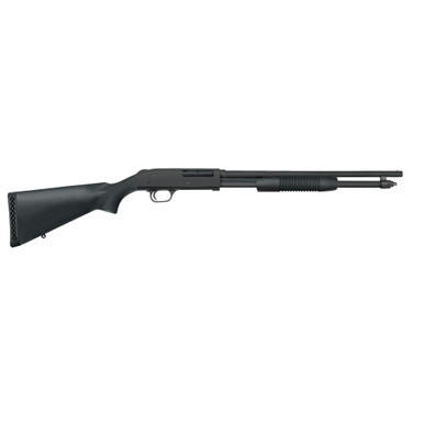 Mossberg 590 .410 shotgun – left side view showing action and stock