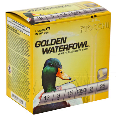 Fiocchi Golden Steel 12 GA Waterfowl Shotshell Close-Up Detail