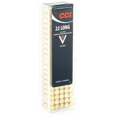 CCI 22 Long 29 Grain CPRN 100-Round Box - Front View