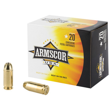 Armscor .40 S&W 180 Grain JHP ammunition box, 20 rounds