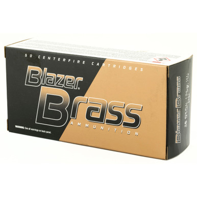 Blazer Brass 38 Special FMJ Cartridge and Bullet Close-Up