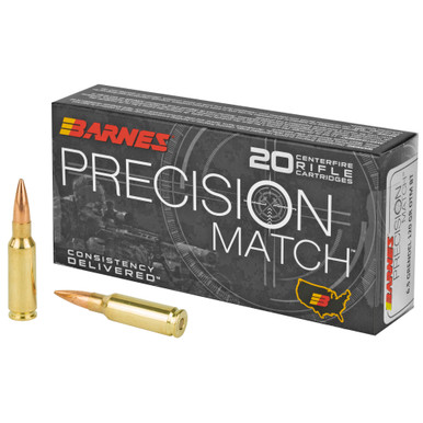 BARNES PRECISION MATCH - 6.5 GREN - 120 GR - OTM - 20 RDS/BOX