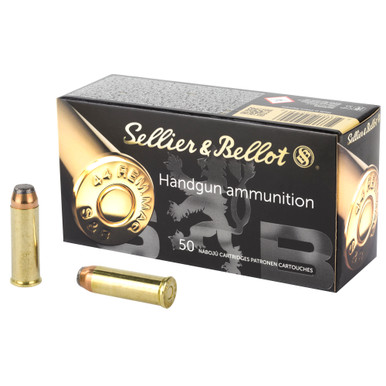 Sellier and Bellot 44 Magnum 240 Grain JSP ammunition box front view