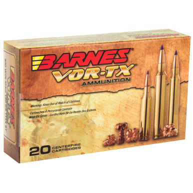 Barnes VOR-TX 300 Win Mag TTSX bullet close-up showing copper petals and polymer tip