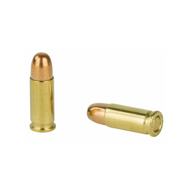 Magtech 25 ACP FMJ cartridges and box detail view