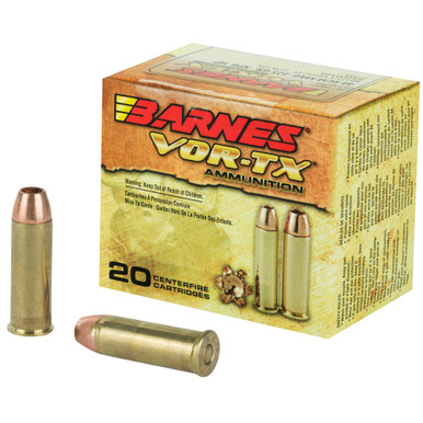 Barnes VOR-TX 44 Magnum 225gr XPB Ammunition Box Front View