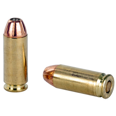 DoubleTap 10mm solid copper hollow point bullet close-up showing expansion profile