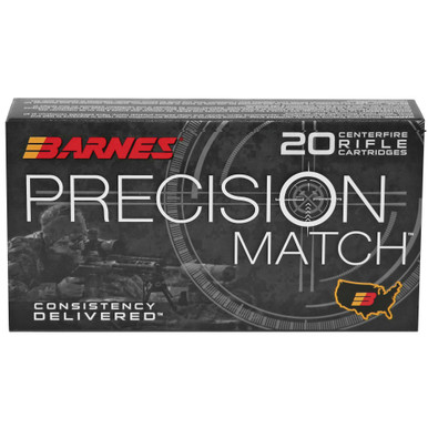 Barnes Precision Match 6.5 PRC 145 Grain OTM 20-Round Box Front View