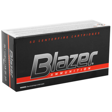 Blazer .357 Magnum JHP cartridge detail view