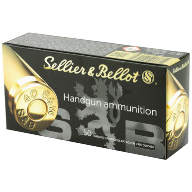 Sellier & Bellot .40 S&W FMJ Cartridge Close-Up Detail