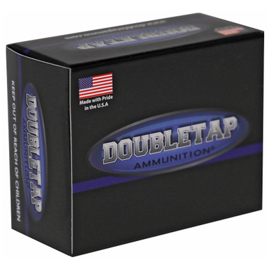 DoubleTap Equalizer 10mm 230gr cartridge showing stacked JHP and lead ball projectiles