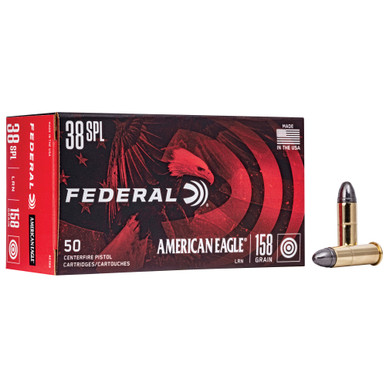 Federal American Eagle .38 Special 158 Grain LRN 50-Round Box
