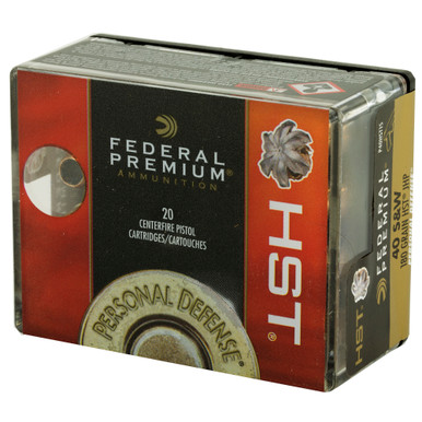 Federal Premium HST 40 S&W hollow point bullet closeup