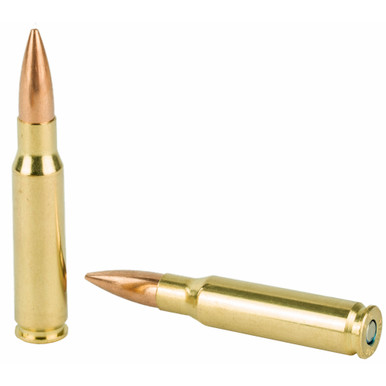 Federal Gold Medal 308 Win 168gr BTHP cartridge closeup showing boat-tail hollow point bullet