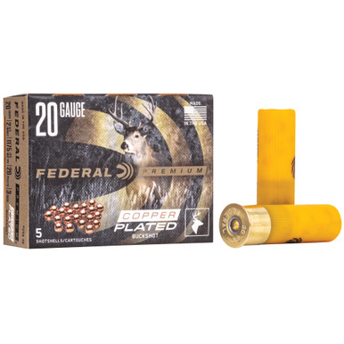 Federal Premium V-Shok 20 Gauge #3 Buckshot 5-Round Box