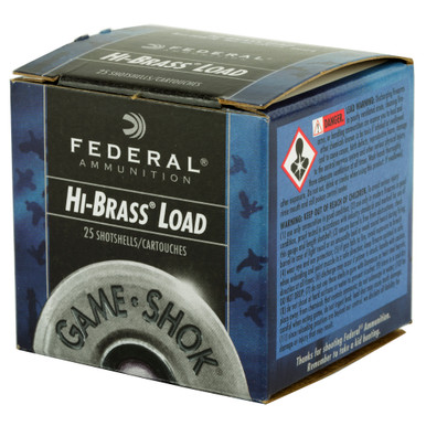 Federal Game-Shok Hi-Brass .410 shotshells side view showing shell detail