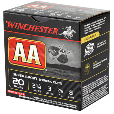 Winchester AA Super Sport 20 Gauge Shotshells Individual Shell Detail